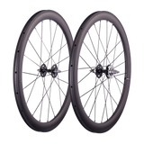 CSC 38mm 50mm 60mm 88mm Clincher Tubeless Carbon Fiber Track bike wheels Flip Flop Bicycle wheelset 25mm rim Width V Brake