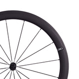 Europe inventory Hooked CSC R13 hub Carbon Fiber bike wheelset 25mm Width U Shape 38mm,50mm 60mm Clincher Tubeless carbon road bicycle wheels V brake