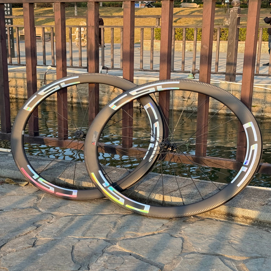 1230g Carbon spokes Rim Brake carbon Fiber wheels 3K brake surface 54T Ratchet V Brake Clincher Tubeless 38mm 50mm Road bike Wheelset