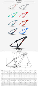 MCELO TEAM Carbon MTB Frame hpd0